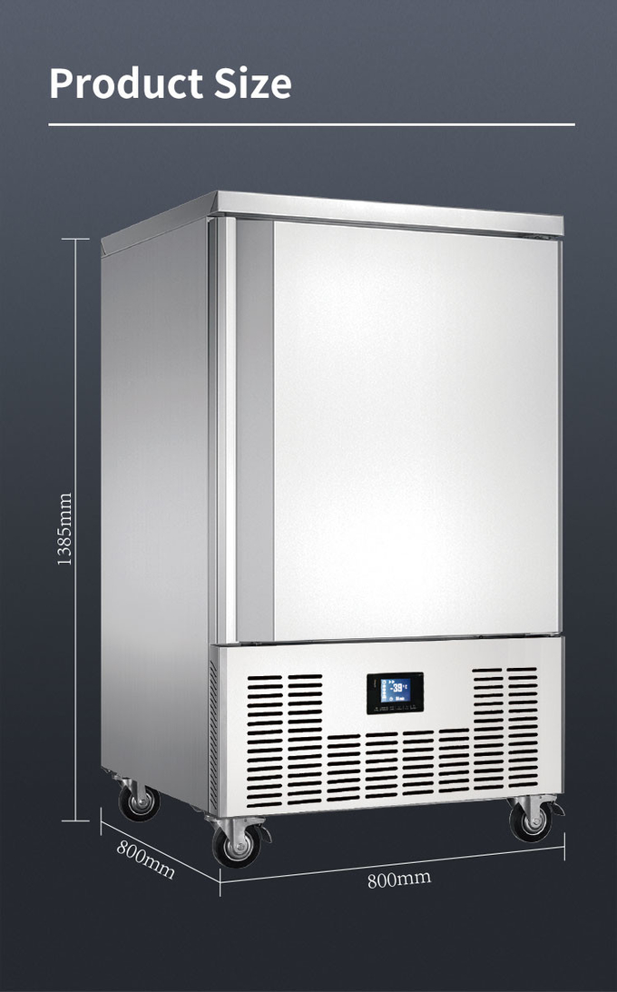Máy làm lạnh tủ đông R404A 5 khay làm mát bằng không khí Tủ đông lạnh công nghiệp 8